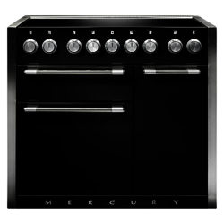 Mercury 1000 Electric Range Cooker with Induction Hob Ash Black